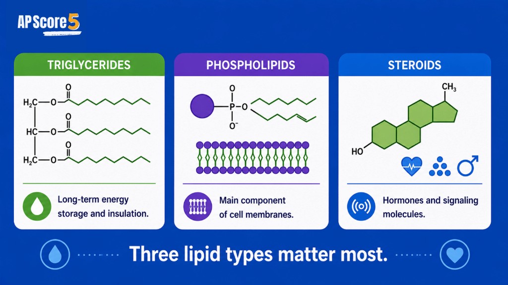AP Biology lipids infographic