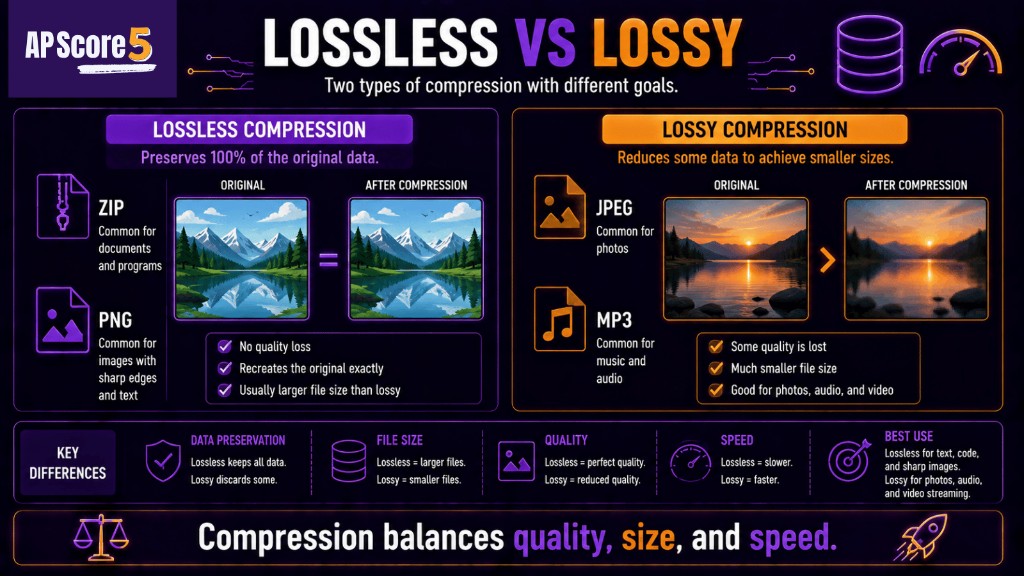 Lossless vs Lossy Compression Lossless vs lossy AP CSP