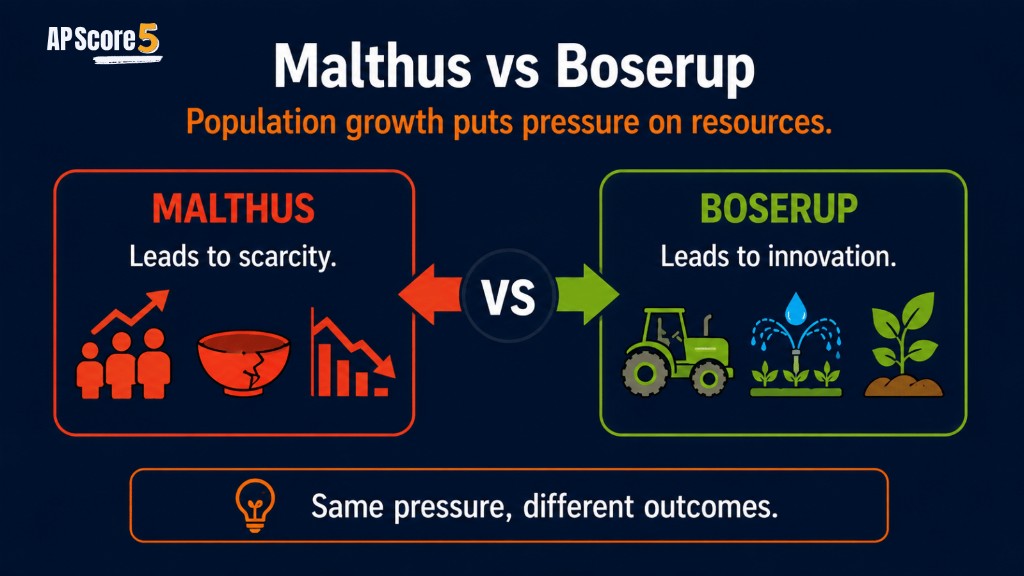 Malthus vs Boserup AP HUG