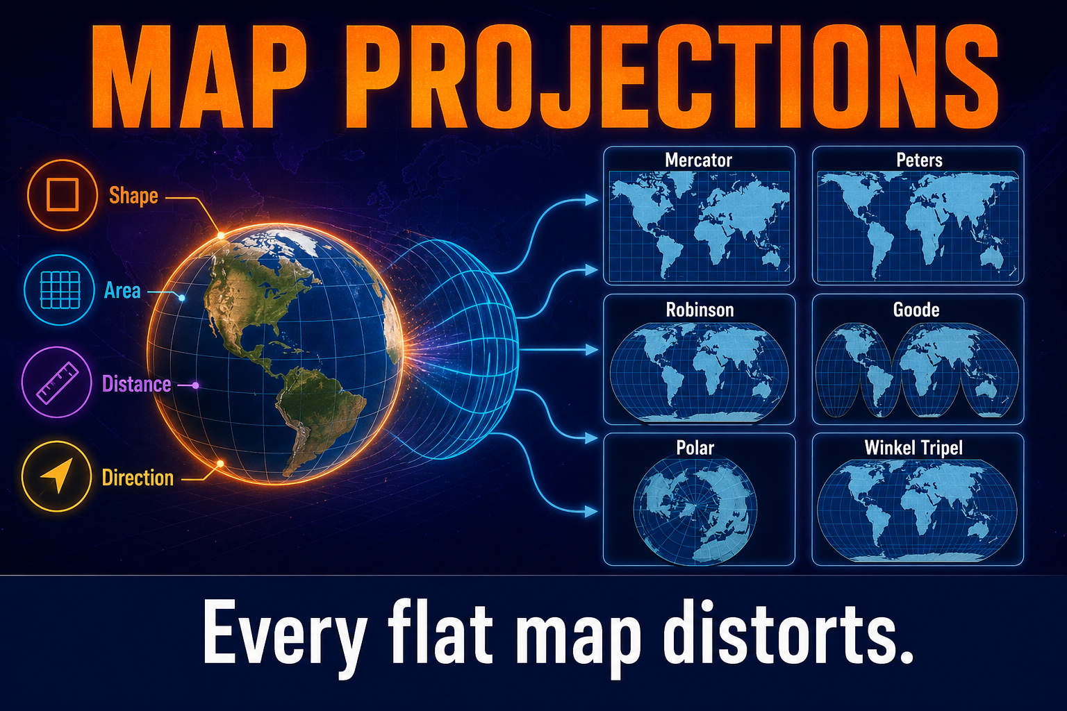 Projection Mapguide Map Projections: AP Human Geography Unit 1 Guide | APScore5