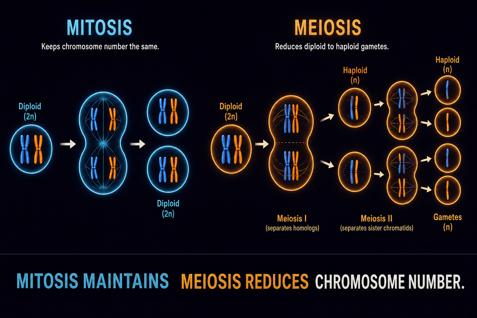 Chromosome number compare