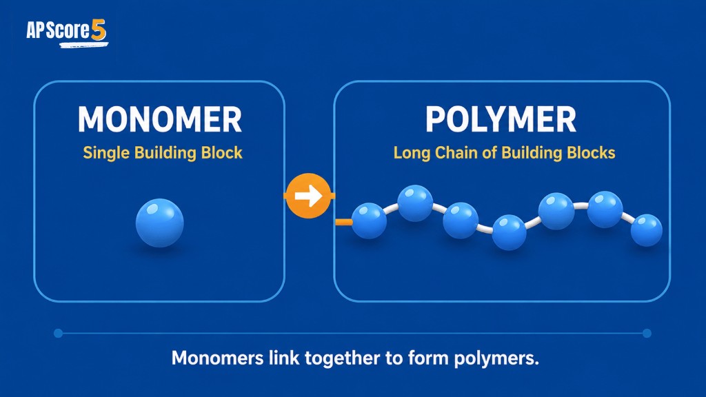 Monomer vs polymer AP Bio