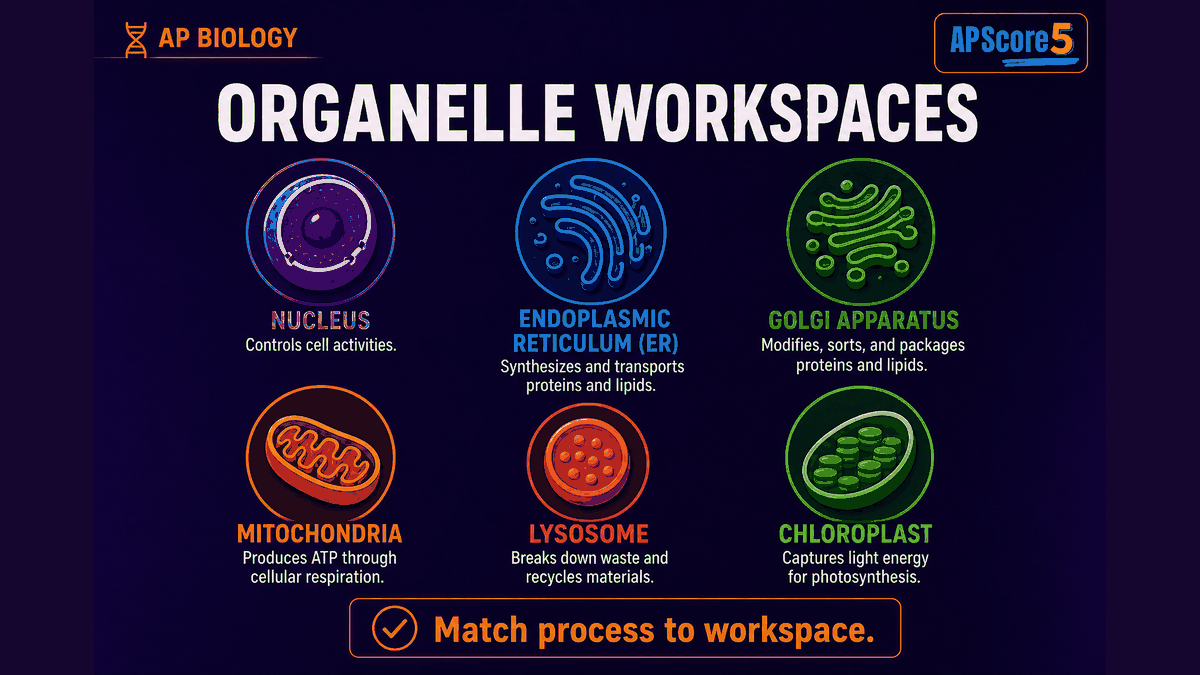 Organelle workspaces AP Bio