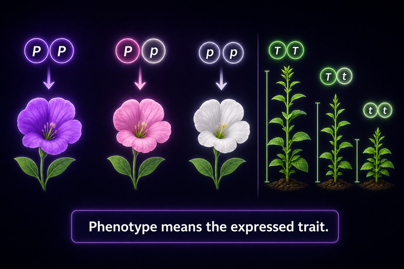 Expressed trait phenotype