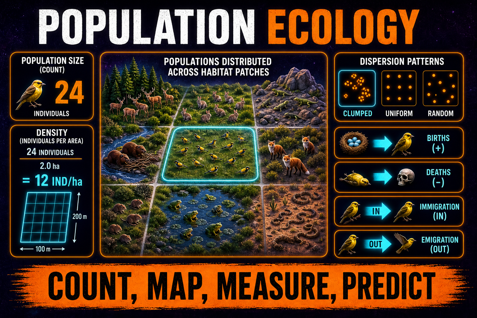 Population Ecology AP Biology Population ecology AP Biology showing population size density dispersion sampling and population change