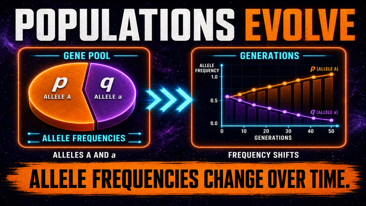 Population Genetics AP Biology Population genetics AP Biology showing gene pool allele frequency genotype frequency and evolution across generations