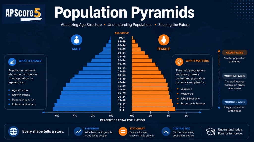 APScore5 Population Structure Infographic โ Age-Sex Distribution Overview Demographic study infographic