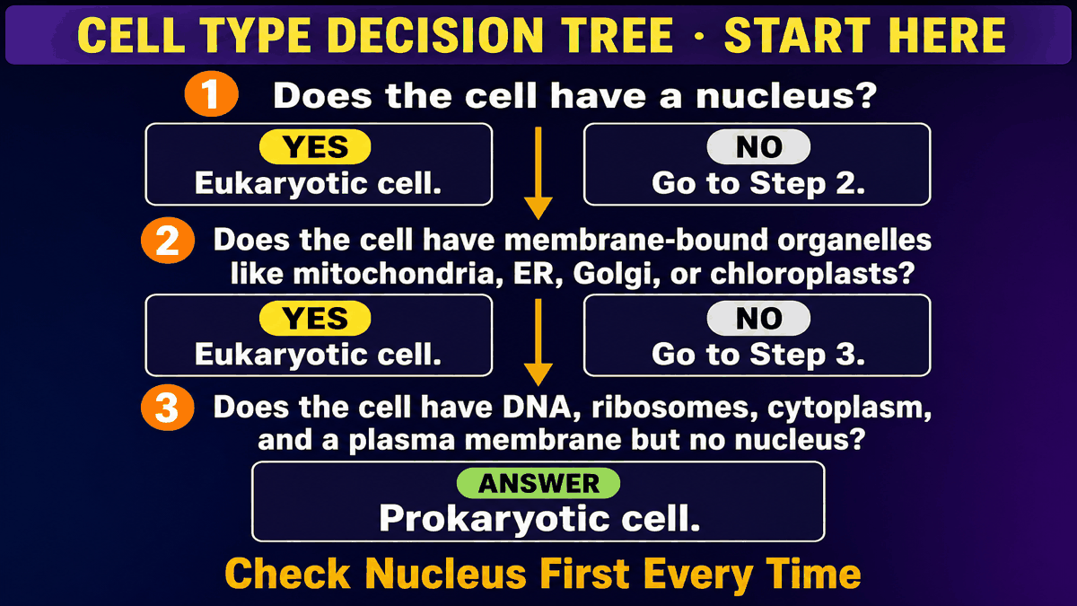 Cell type decision tree AP Bio