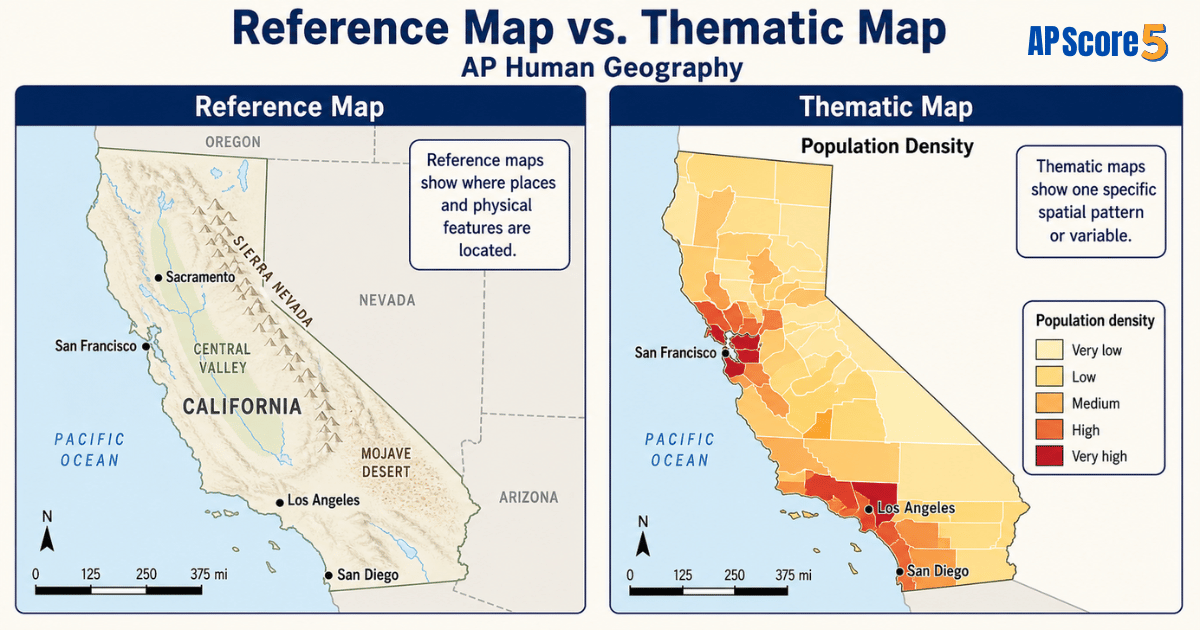 Reference thematic difference