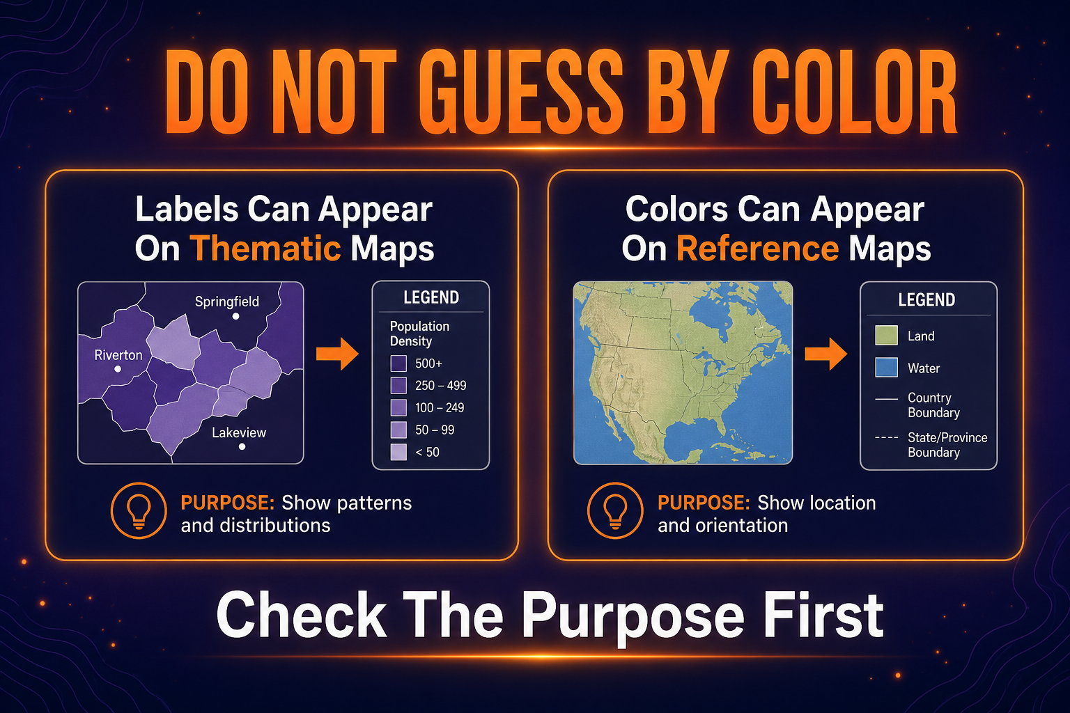 Reference vs Thematic Map Mistakes AP Human Geography Common mistakes with reference and thematic maps in AP Human Geography