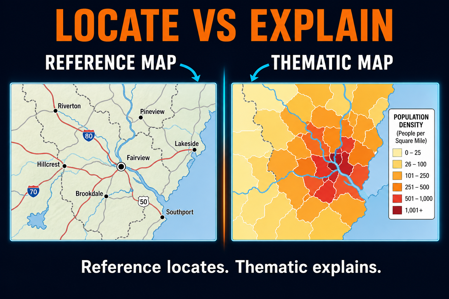 Reference Maps Versus Thematic Maps AP Human Geography Unit 1 Reference maps versus thematic maps in AP Human Geography Unit 1