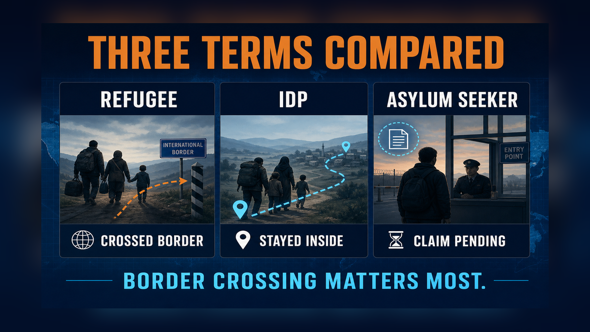 Three displacement terms