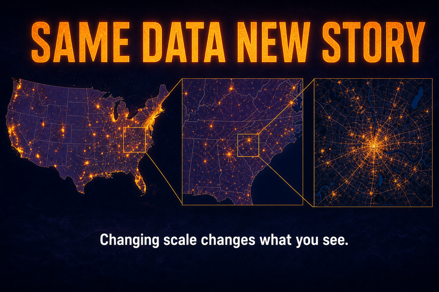 How scale of analysis changes conclusions in AP Human Geography showing the same data revealing different patterns at national regional and local scales