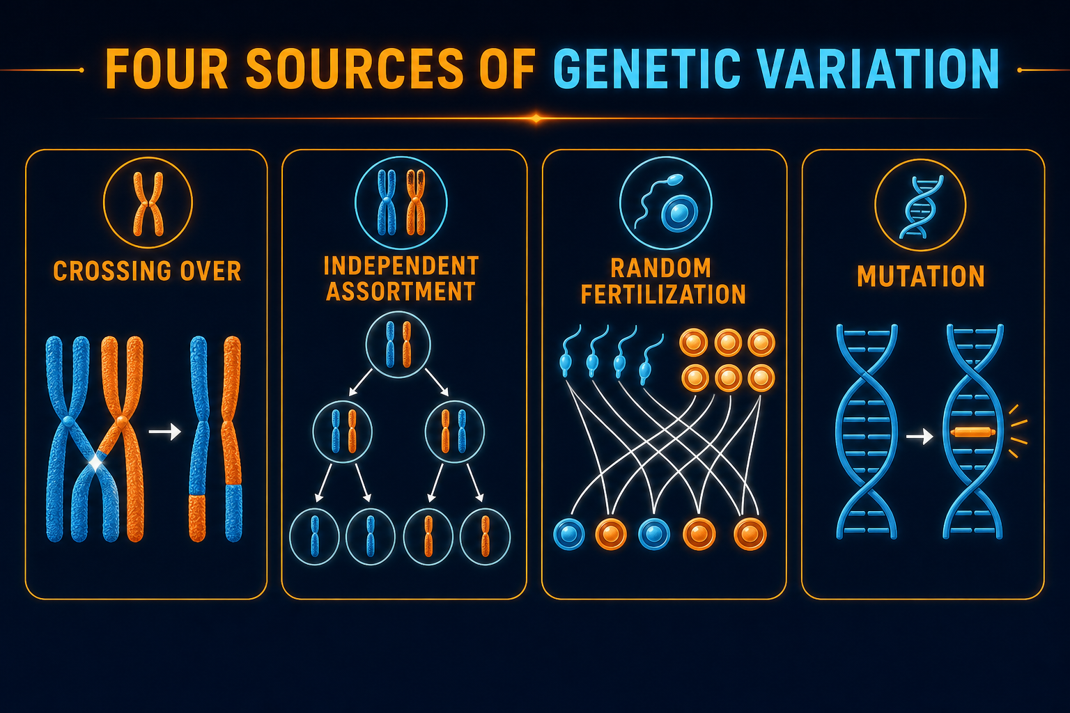 Four sources of variation