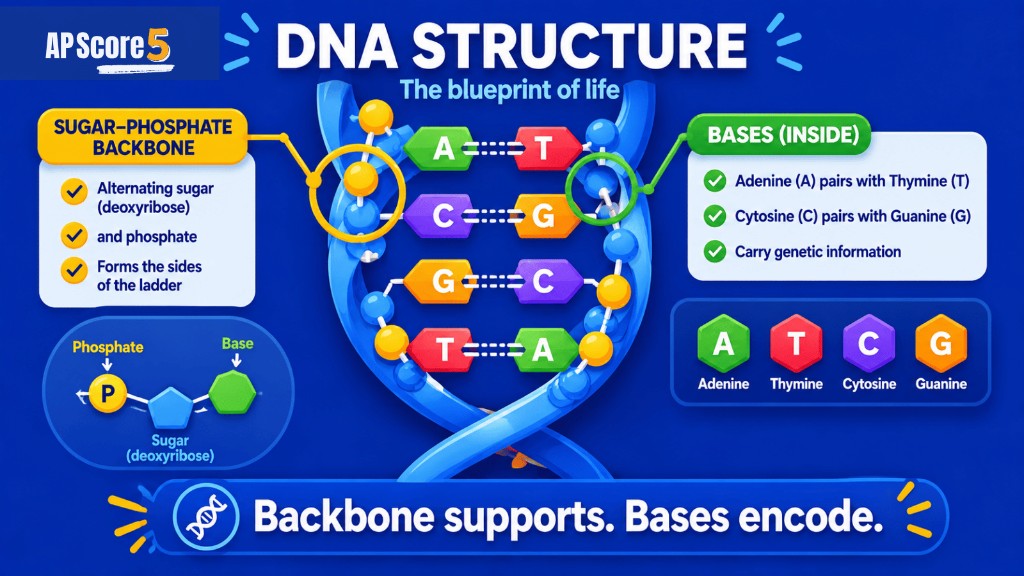 DNA backbone ladder diagram