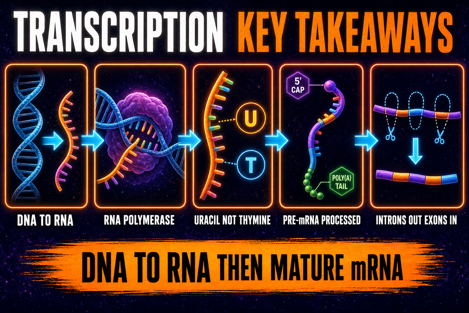 Transcription key takeaways