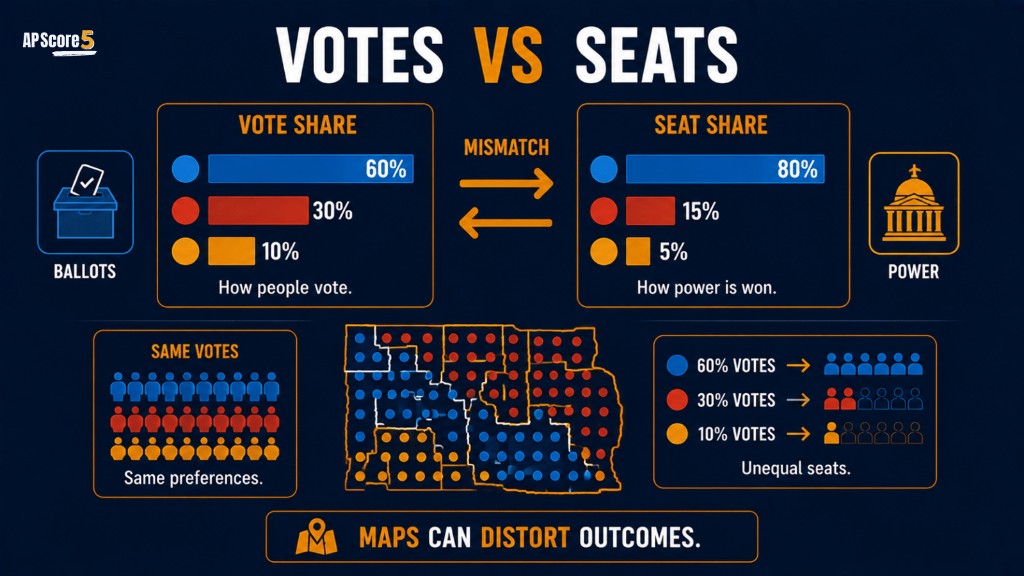 Vote seat mismatch map