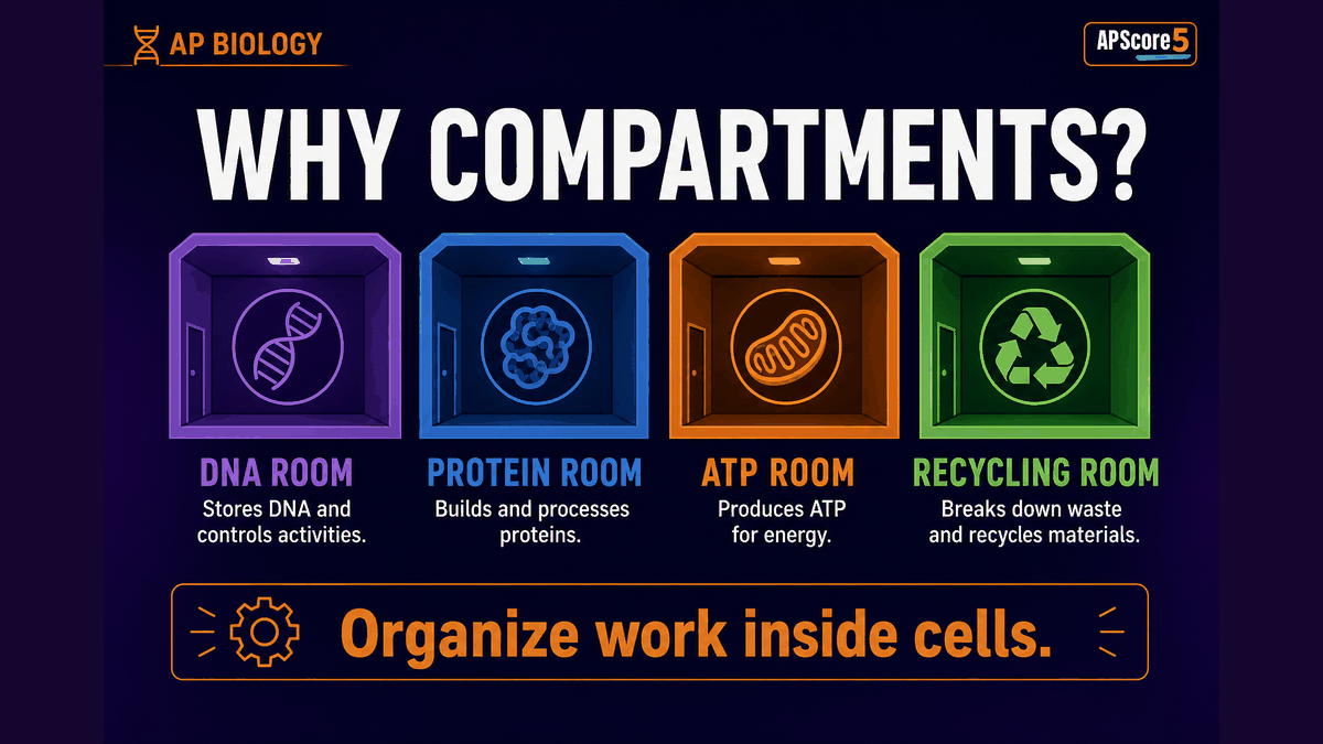 Why cells use compartments
