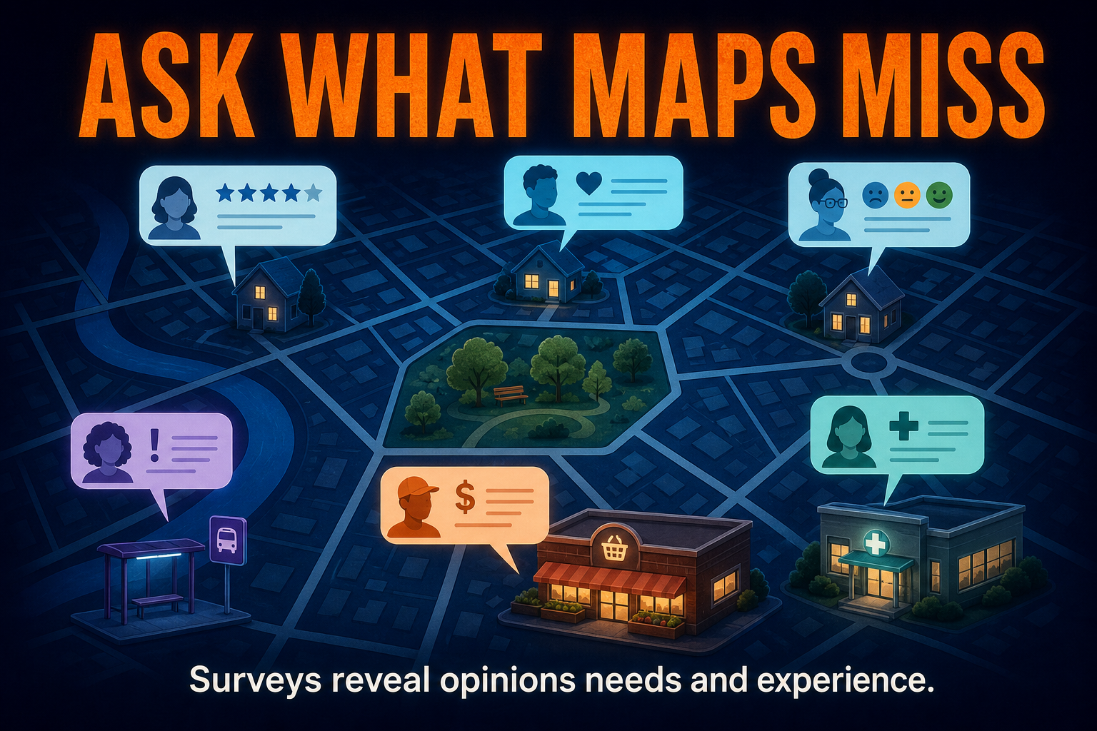 Why survey data matters in AP Human Geography showing surveys revealing opinions behaviors service needs perceptions and lived experience across places